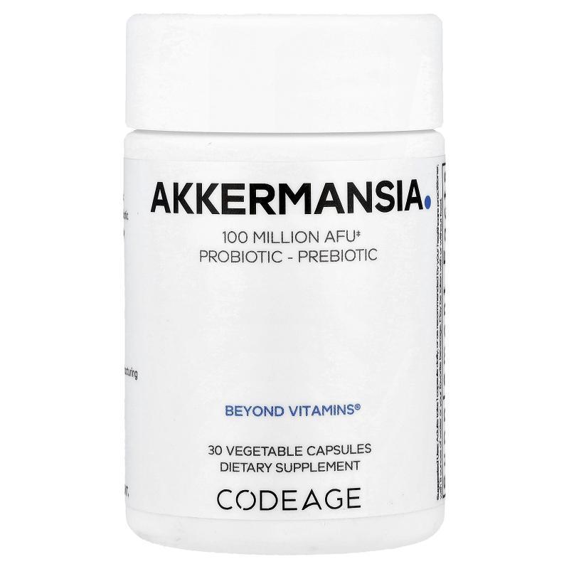 Codeage,嗜黏蛋白阿克曼菌 Akkermansia 素食胶囊，1 亿 AFU，30