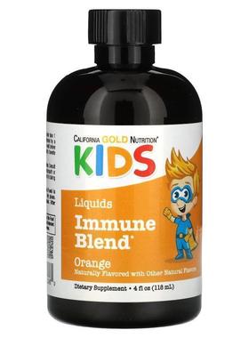California Gold Nutrition,Liquid Immune Blend For Children,