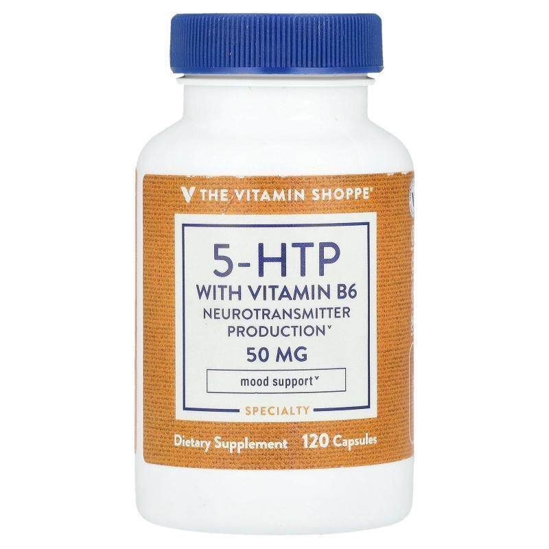The Vitamin Shoppe,5- HTP With Vitamin B6, 120 Capsules