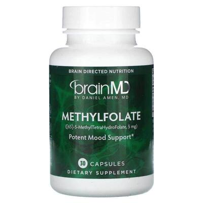 BrainMD,Methylfolate, 30 Capsules