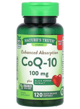 Nature's Truth,CoQ-10, Enhanced Absorption, 100 mg, 120 Quic