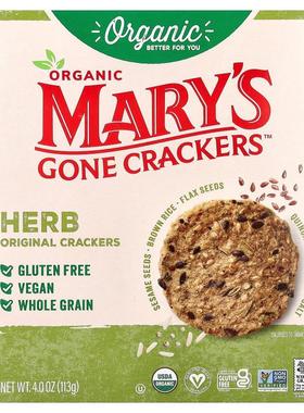 Mary's Gone Crackers,Organic Original Crackers, Herb