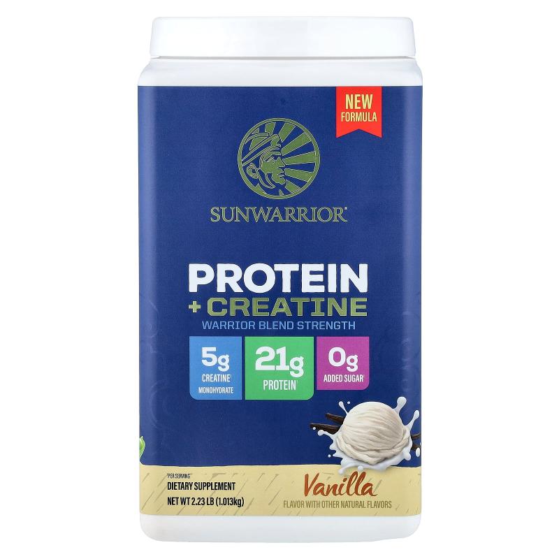 太阳勇士,Protein + Creatine, Vanilla, 2.23 lb (1.013 kg)图片