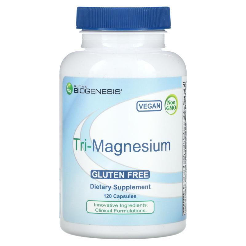 Nutra BioGenesis,Tri-Magnesium, 120 Capsules