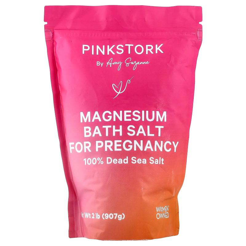 Pink Stork,Magnesium Bath Salt For Pregnancy, 2 lb (907 g)