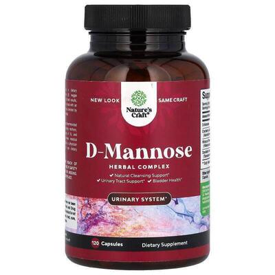 Natures Craft,D-Mannose, 120 Capsules