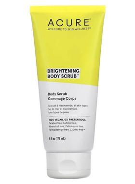 ACURE,亮肤身体磨砂膏，6 盎司（177 毫升）