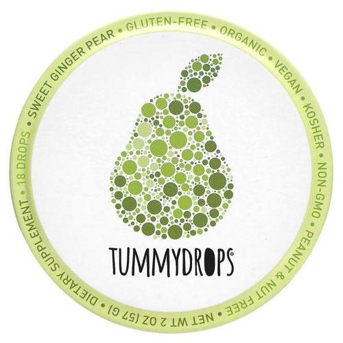 Tummydrops,甜姜梨，18 滴，2 盎司（57 克）