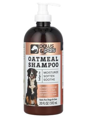 Paws & Pals,燕麦洗发水，20 液量盎司（592 毫升）
