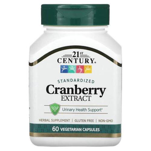 21世纪,Cranberry Extract, Standardized, 60 Vegetarian Capsul