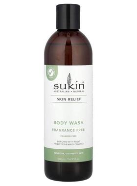 Sukin,Skin Relief, Body Wash, Sensitive, Distressed Skin, Fr