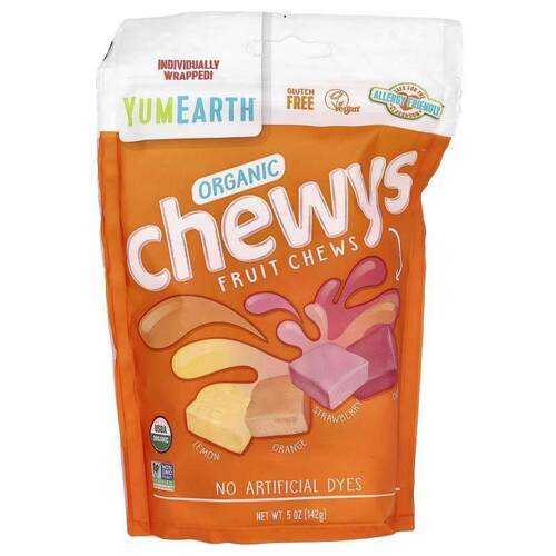 美味地球,Organic Chewys Fruit Chews，柠檬，橙子，草莓，樱桃5