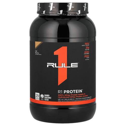 Rule One Proteins,R1 Protein Powder Drink Mix, Cafe Mocha, 1