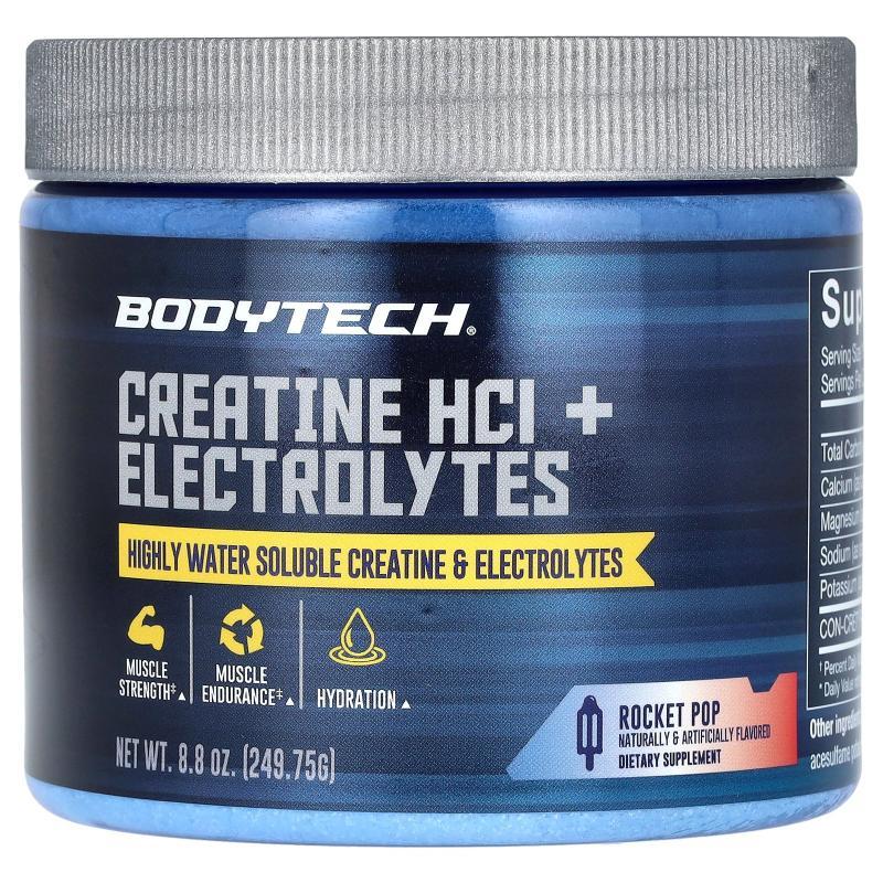 BodyTech,盐酸肌酸 + 电解质，Rocket Pop，8.8 盎司（249.75 克