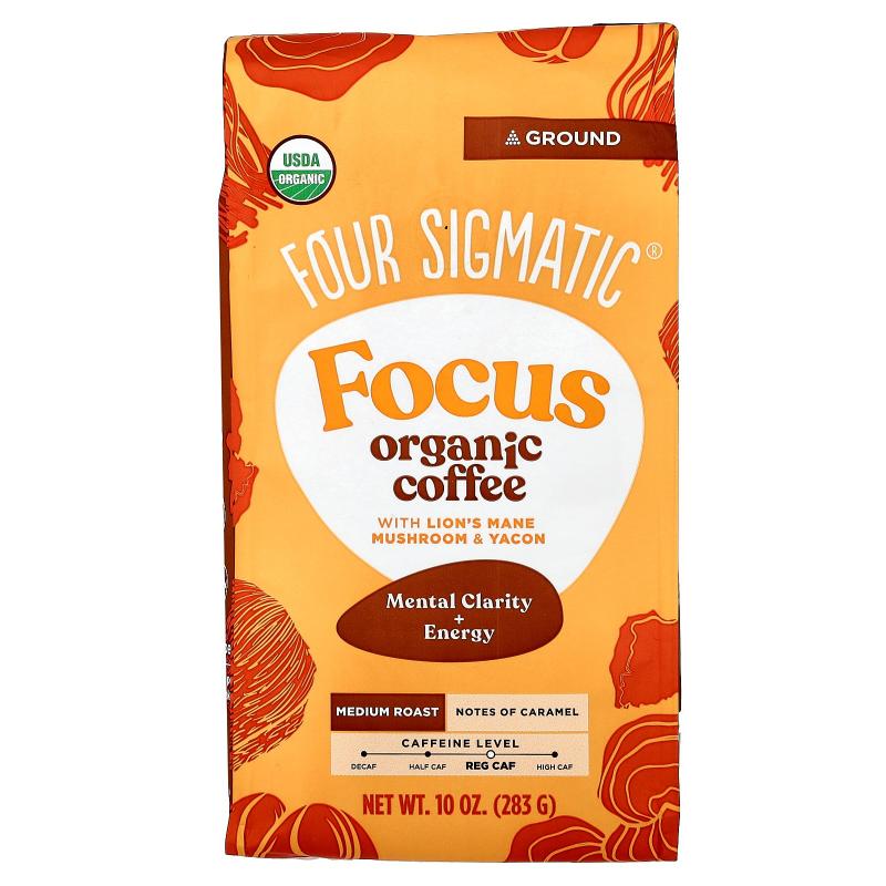 Four Sigmatic,Focus, Organic Coffee with Lion's Mane Mushroo