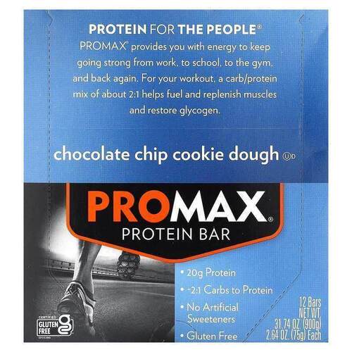 NuGo Nutrition,Promax Protein Bar, Chocolate Chip Cookie Dou