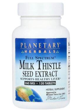 Planetary Herbals,Full Spectrum™ Milk Thistle Seed Extract,
