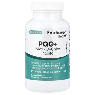 爱希儿,PQQ + Myo + D-Chiro Inositol, 120 Capsules