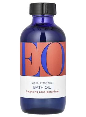 EO Products,Warm Embrace Bath Oil, Balancing Rose Geranium,