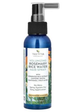 Tree to Tub,Volumizing Rosemary Rice Water Hair Spray, 3.4 f