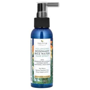 Tree to Tub,Volumizing Rosemary Rice Water Hair Spray, 3.4 f