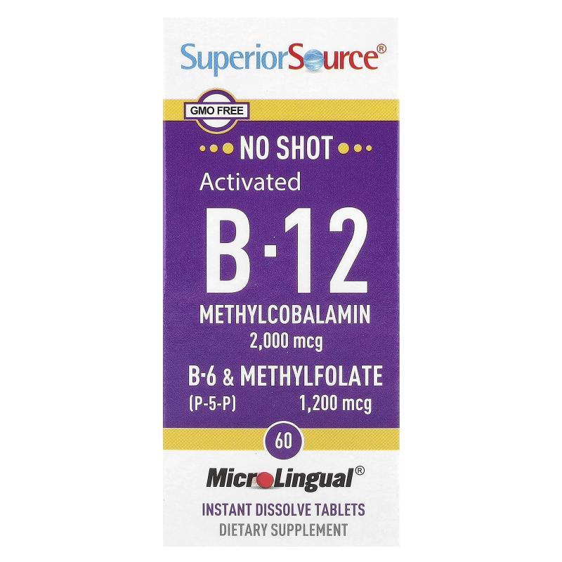 Superior Source活化B-12B-6和甲基叶酸2