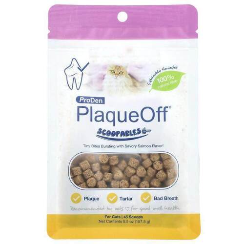 NaturVet,ProDen PlaqueOff® Scoopables, For Cats, Salmon, 5.5