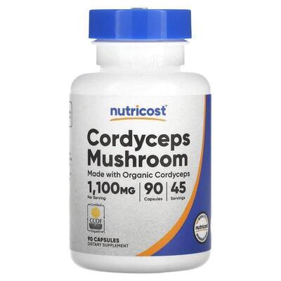 Nutricost,Cordyceps Mushroom, 550 mg, 90 Capsules