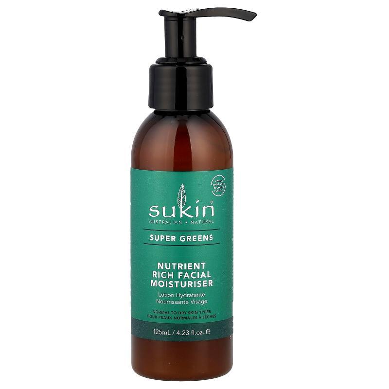 Sukin,Super Greens，营养丰富的面部保湿霜，4.23 液量盎司（125