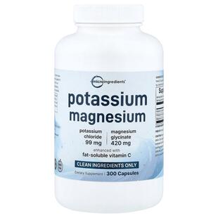 Micro Ingredients,Potassium Magnesium, 300 Capsules