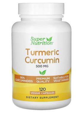 Super Nutrition,Turmeric Curcumin, 500 mg, 120 Veggie Capsul