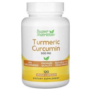 Super Nutrition,Turmeric Curcumin, 500 mg, 120 Veggie Capsul