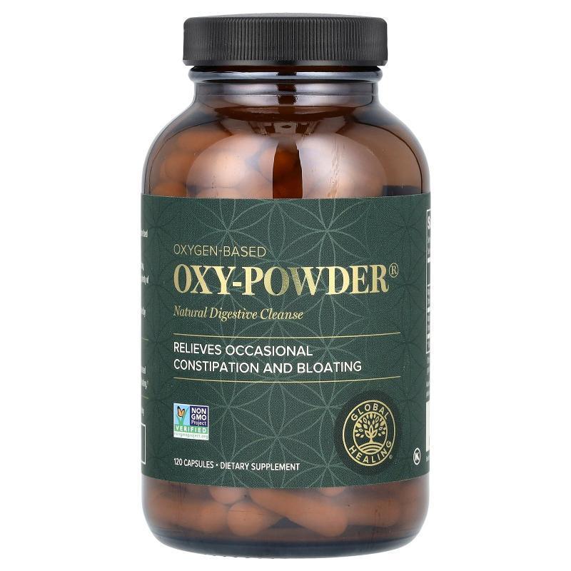 Global Healing,Oxygen-Based Oxy-Powder, 120 Capsules