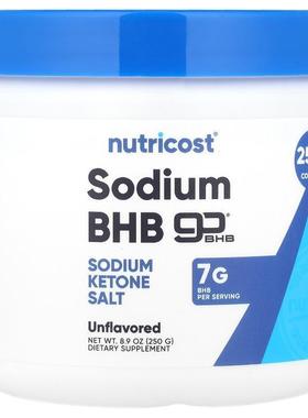 Nutricost,BHB 钠，原味，8.9 盎司（250 克）