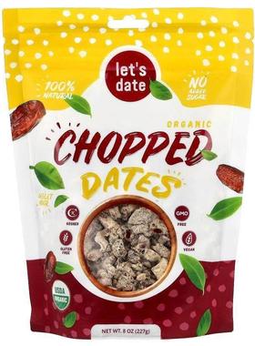 Let's Date,有机切块枣，8 盎司（227 克）