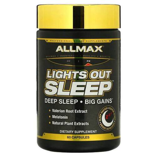 ALLMAX褪黑素+GABA+缬草根天然植物熬夜