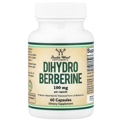 Double Wood Supplements,Dihydro Berberine, 100  mg, 60 Capsu