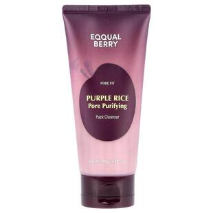 EQQUALBERRY,Purple Rice Pore Purifying Pack Cleanser, 4.58 o