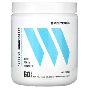 Swolverine,Creatine Monohydrate, Unflavored, 10.58 oz (300 g
