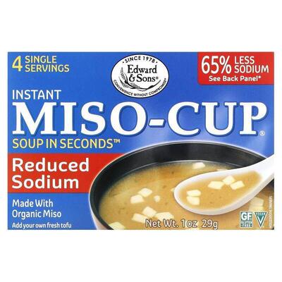 爱德华父子,Instant Miso-Cup, Golden Vegetable, 4 Envelopes,