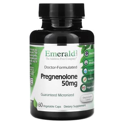 Emerald Laboratories,Pregnenolone, 50 mg, 60 Vegetable Caps
