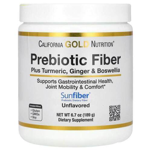 California Gold Nutrition,益生元纤维 + 姜黄、姜和乳香，6.7 1