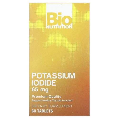 Bio Nutrition,Potassium Iodide, 65 mg, 60 Tablets