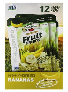 Brothers-All-Natural,Fruit Crisps, Banana, 12 Single Serve B