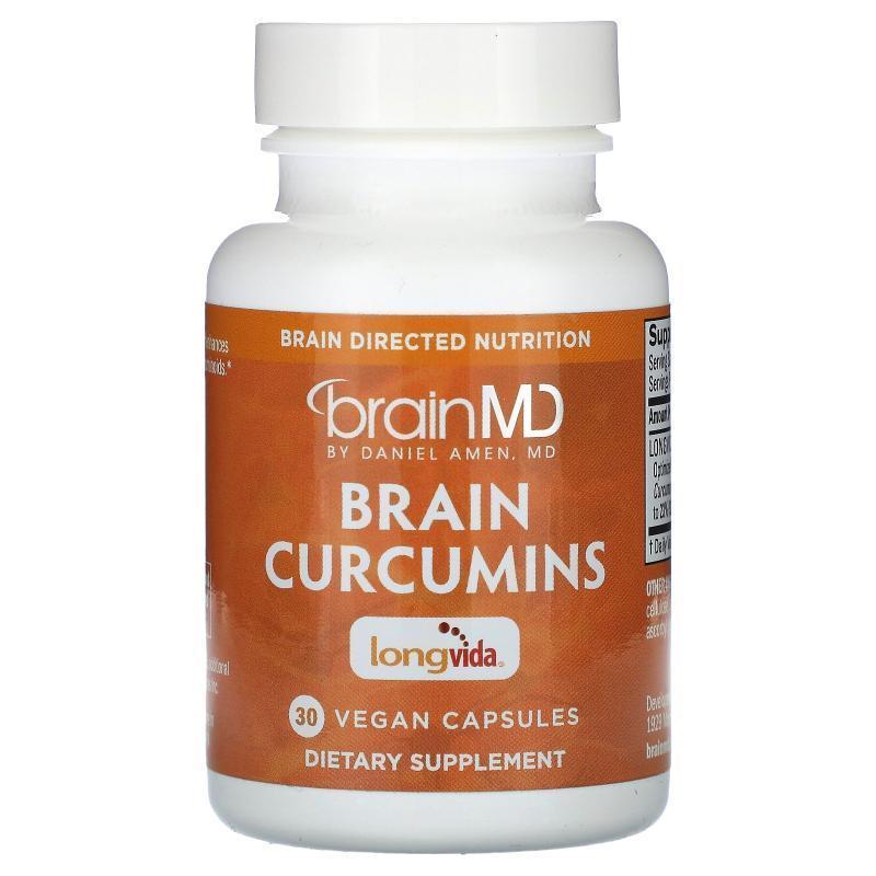 BrainMD,Brain Curcumins, 30 Vegan Capsules