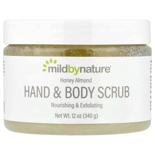 Mild By Nature,Hand & Body Scrub, Honey Almond, 12 oz (340 g