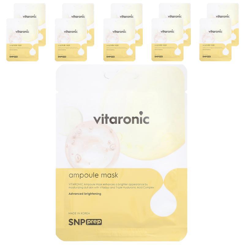 SNP,Vitaronic，安瓿美容面膜，10 片，每片 0.84 液量盎司（25