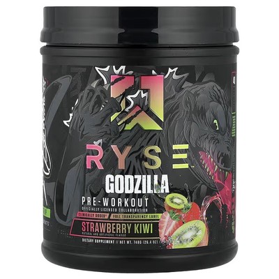 Ryse Supps,Godzilla，锻炼前，草莓猕猴桃味，1.6 磅（738 克）