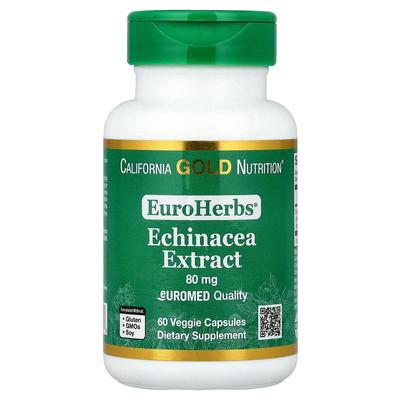 California Gold Nutrition,EuroHerbs，紫锥菊草本提取物，80 毫