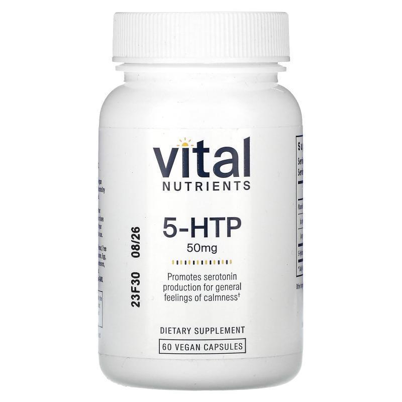 Vital Nutrients,5-HTP, 50 mg, 60 Vegan Capsules